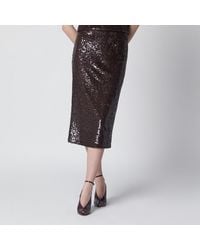P.A.R.O.S.H. - Sequin Pencil Skirt - Lyst