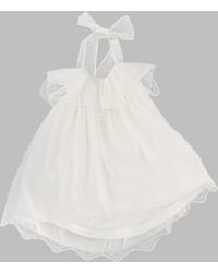Mi.mi.sol. - Mini Bow-Embellished Sangallo Dress - Lyst