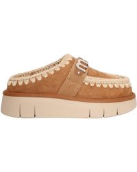 Mou - Bounce Clog Wildleder mit Buchstaben-Logo - Lyst