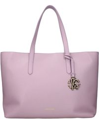 Roberto Cavalli - Shoulder Bags/Lilac Leather - Lyst