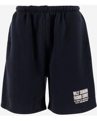 Willy Chavarria - Cotton Shorts With Logo - Lyst