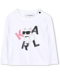 KARL LAGERFELD - T-Shirt With Logo - Lyst