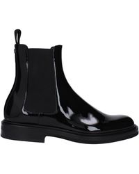Dolce & Gabbana - Dolce&Gabbana Stivaletti Uomo Vernice Nero - Lyst