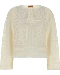 Alanui - Crochet Kiss By The Book Sweater - Lyst
