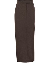 Max Mara Pianosa Skirt in Brown | Lyst