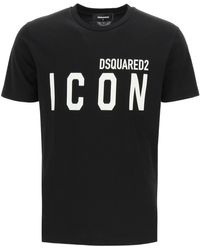 DSquared² - Icon Logo-print Cotton-jersey T-shirt X - Lyst