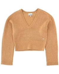 Ganni - Wool Jersey - Lyst