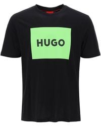 HUGO - Dulive T -Shirt mit Logobox - Lyst