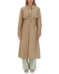Lanvin - Belted Trench Coat - Lyst