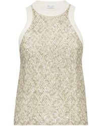 Brunello Cucinelli - Elegant Tank Top - Lyst