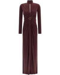 Elisabetta Franchi - 'rode Loper' Lange Jurk - Lyst