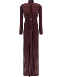 Elisabetta Franchi - 'rode Loper' Lange Jurk - Lyst