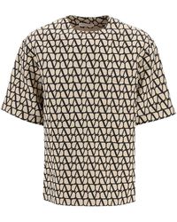 Valentino - Silk Faille T -shirt - Lyst