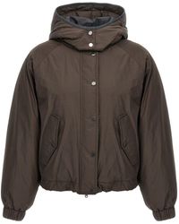 Brunello Cucinelli - Cropped-Daunenjacke - Lyst