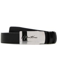 Montblanc - Leather Reversible Belt - Lyst