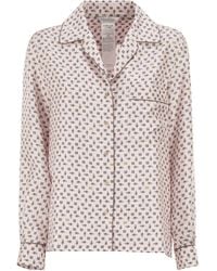 Max Mara - Mxmdisco Semi-fit Zijden Overhemd Met Print - Lyst