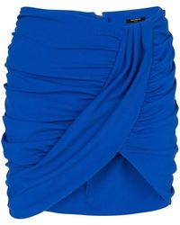 Balmain - Draped Jersey Mini Skirt - Lyst