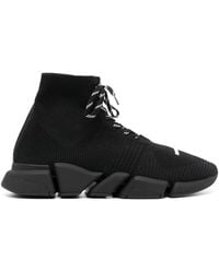 Balenciaga - Speed 2.0 Lace-up Stretch-knit Trainers - Lyst