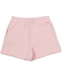 Golden Goose - Star Girl's Short Blend Cotton Fleece With Patch And Print - Lyst