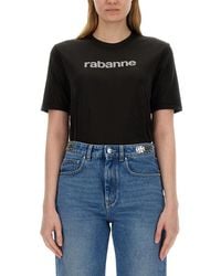 Rabanne - T Shirt With Logo - Lyst