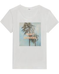 Celine - Printed T-Shirt - Lyst