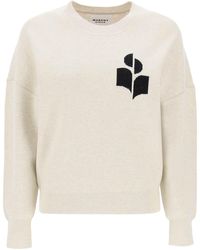 Isabel Marant - Atlee Sweater Met Logo Intarsia - Lyst