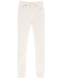 Agolde - Lana Straight Med Rise Jeans - Lyst