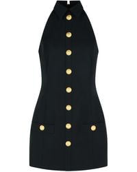 Balmain - Dress With Collar - Lyst