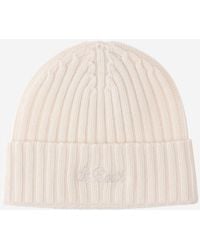 MC2 Saint Barth - Wool Blend Beanie With Logo - Lyst