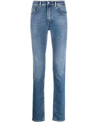Acne Studios - Jeans Slim Con Vita Media - Lyst