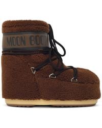Moonboot - 'Mb Icon Low Fleece' Teddy Boots - Lyst