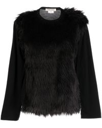 Comme des Garçons - Camiseta con detalle de pelo - Lyst