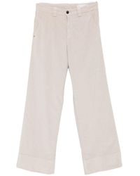 White Sand - Cotton Trousers - Lyst