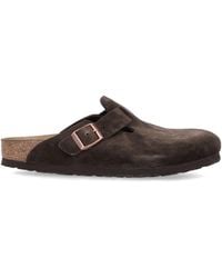 Birkenstock - Boston Suede Clogs - Lyst
