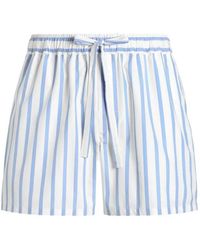 Dolce & Gabbana - Dolce & Gabbana Striped Bermuda Shorts With Drawstring - Lyst