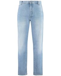 Balmain - Pantalones Vaqueros Rectos Recortados - Lyst