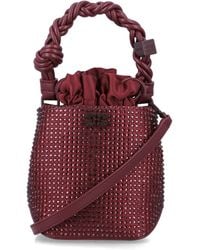 Ganni - Mini Bou Crystal Bucket Bag - Lyst