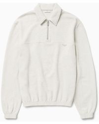 1989 STUDIO - Jp Half Zip Sweatshirt Light Cream - Lyst