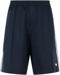 adidas - Cotton Blend Bermuda Shorts - Lyst