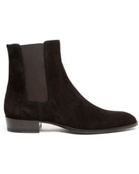 Saint Laurent - 'Wyatt' Knöchelstiefel - Lyst
