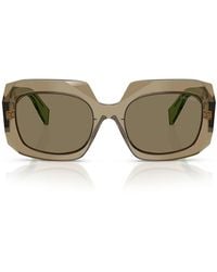Prada - Zonnebril Prb23 S 29 E90 F Aarde/lichtbruin Dames - Lyst