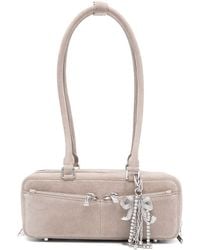 Self-Portrait - Suede Baguette Shoulder Bag - Lyst
