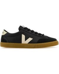 Veja - Black Leather Volley O.t. Sneakers - Lyst