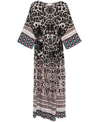 Pierre Louis Mascia - Printed Silk Dress - Lyst