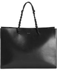 Jil Sander - Tangle Leather Shopping Bag - Lyst