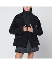 DURAZZI MILANO - Dark Mélange Wool Coat - Lyst