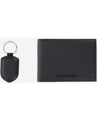 Emporio Armani - Wallet And Key Chain Set With Logo - Lyst