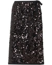 Prada - Polyamide Midi-rok - Lyst