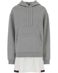 Gucci - Cotton Sweatshirt Dress - Lyst