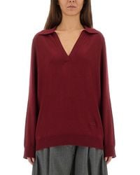 Gucci - Extra Fine Wool Polo Top - Lyst